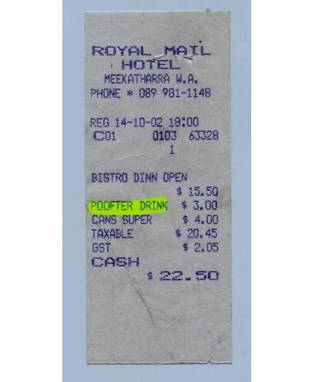 Funny receipts from stores