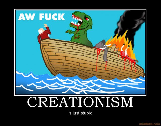 eureka springs - Aw Fuck Creationism Is just stupid motifake.com