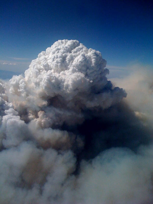 Pyrocumulus cloud: A pyrocumulus, or fire cloud, is a dense cumuliform cloud associated with fire or volcanic activity.