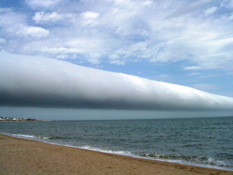 Roll Cloud: One of the most famous frequent occurrences is the Morning Glory cloud in Queensland, Australia.