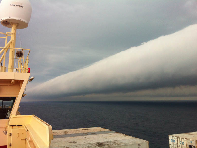 Roll Cloud: A roll cloud is a low, horizontal, tube-shaped, and relatively rare type of arcus cloud.