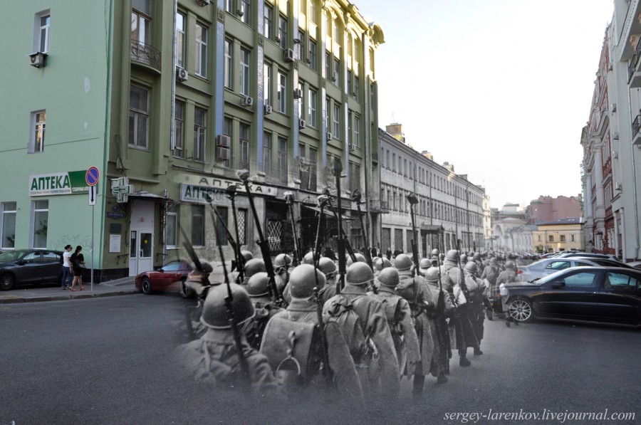 Moscow 1941-2013 Tank destroyers on the march.
