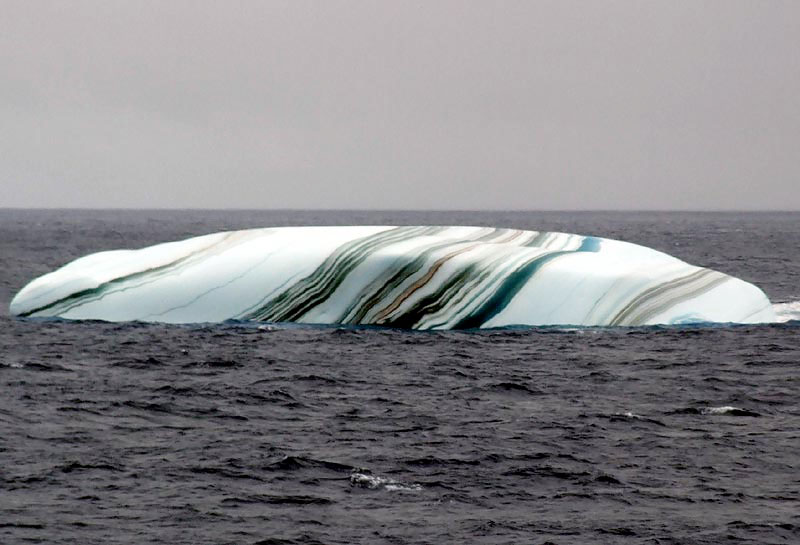 striped icebergs