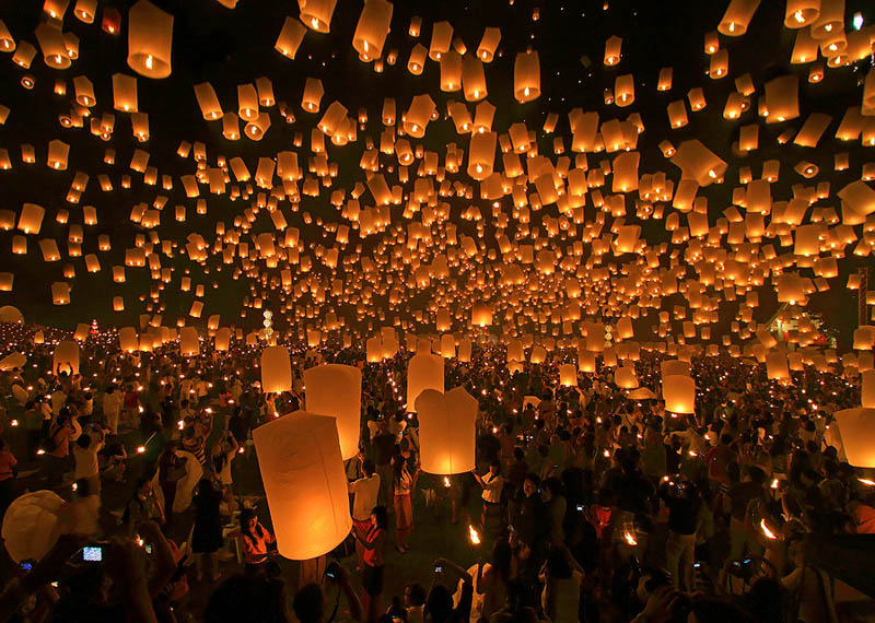 Festival of Lanterns in Chiang Mai, Thailand