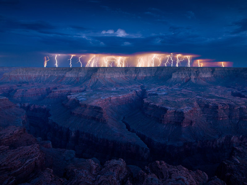 Lightning Show at the Grand Canyon