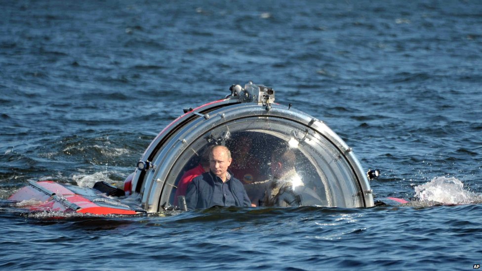 Putin spotted returning to his evil lair