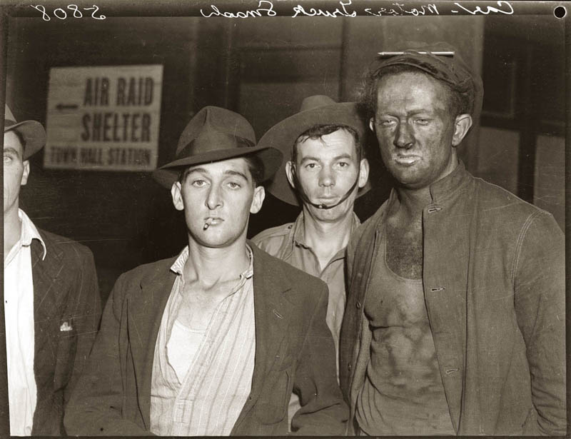 Four Men in Connection with Motor Accident, early 1940s
