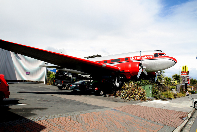 McDonalds Airplane in Taupo, New Zealand