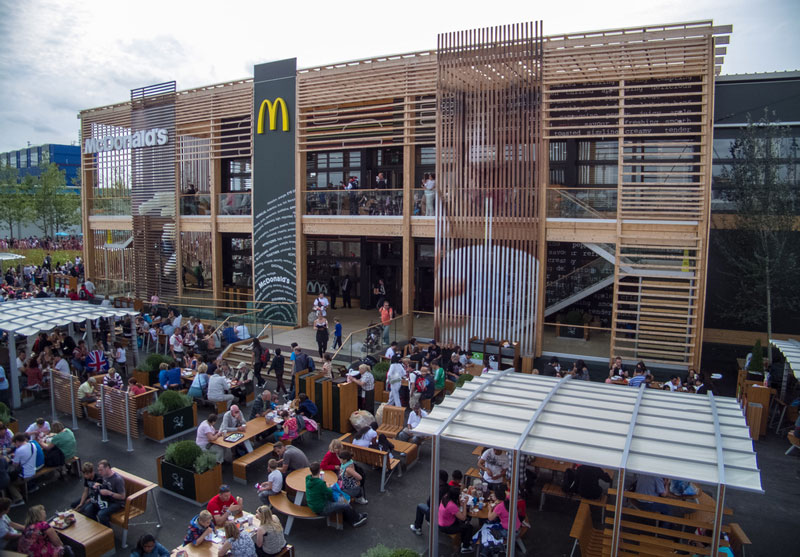 The Worlds Biggest McDonalds Beside Olympic Park in London, England