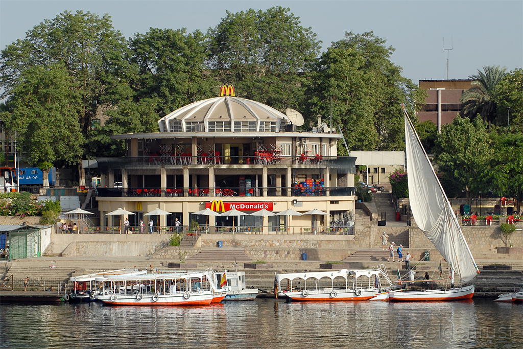McDonalds on the Water in Aswan, Egypt