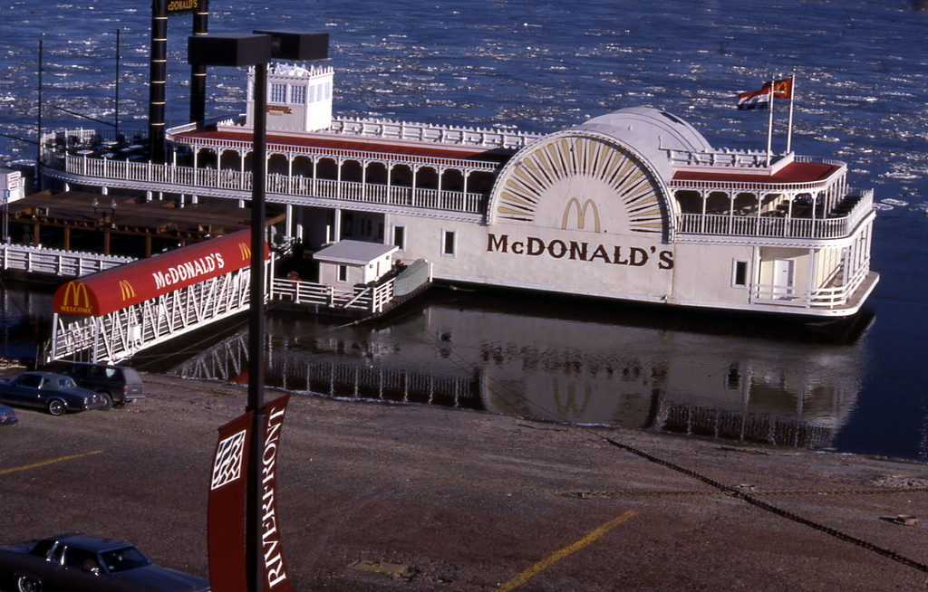 McDonalds River Boat on the Mississippi River, St. Louis, MO