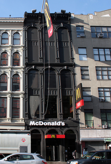 Cast Iron McDonalds on Canal Street, New York City, USA