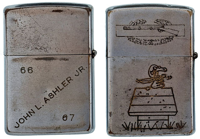 Soldiers' Engraved Lighters from the Vietnam War