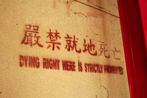 lost in translation chinese - Dying Right Here Is Strictly Pramente