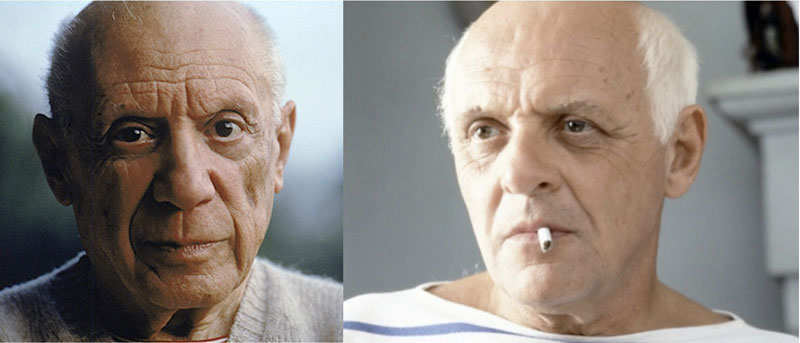 Pablo Picasso vs Anthony Hopkins in Surviving Picasso