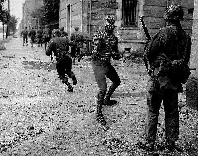 historical photo photoshop cherbourg 1944