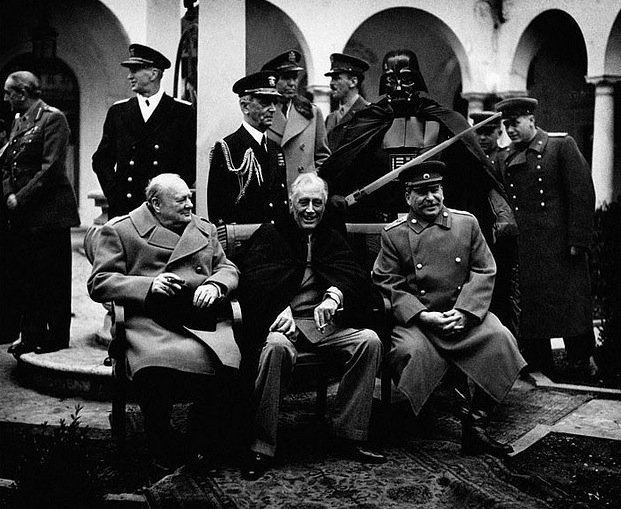 historical photo photoshop yalta conference darth vader