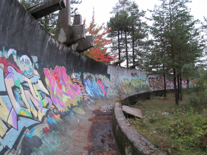 Abandoned Sarajevo Olympic Bobsleigh Track