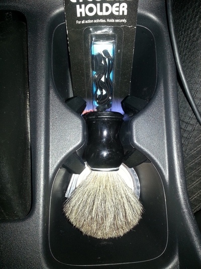 shaving brush and center console