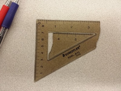 broken set square and itself