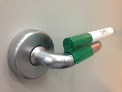 marker clip and door handle
