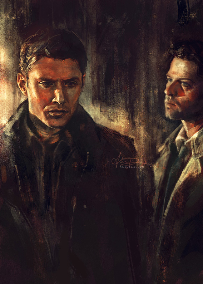 Dean and Castiel 'Supernatural'