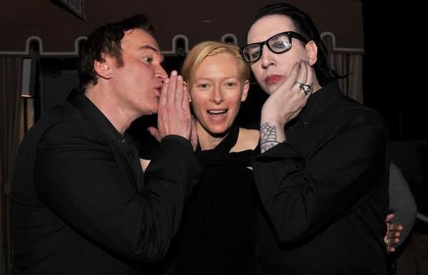 Quentin Tarantino, Tilda Swinton and Marilyn Manson