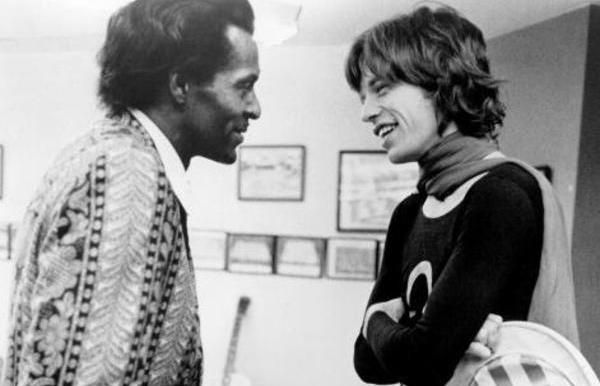 Chuck Berry and Mick Jagger