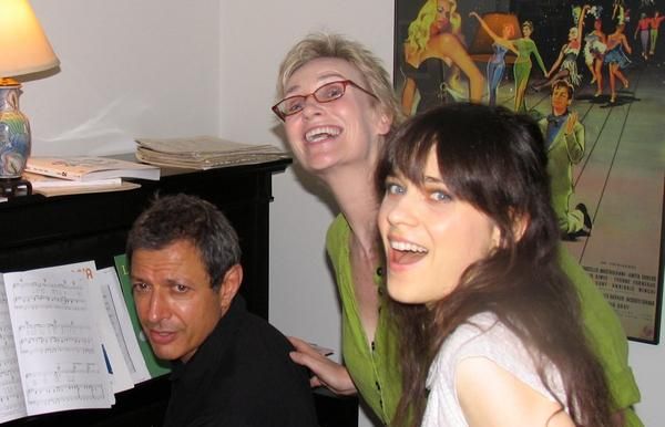 Jeff Goldblum, Jane Lynch and Zooey Deschanel
