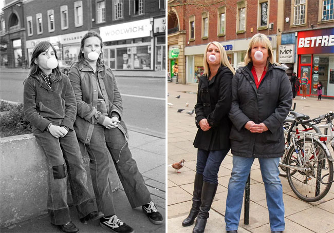 Photographer Recreates Pictures From 40 Years Ago