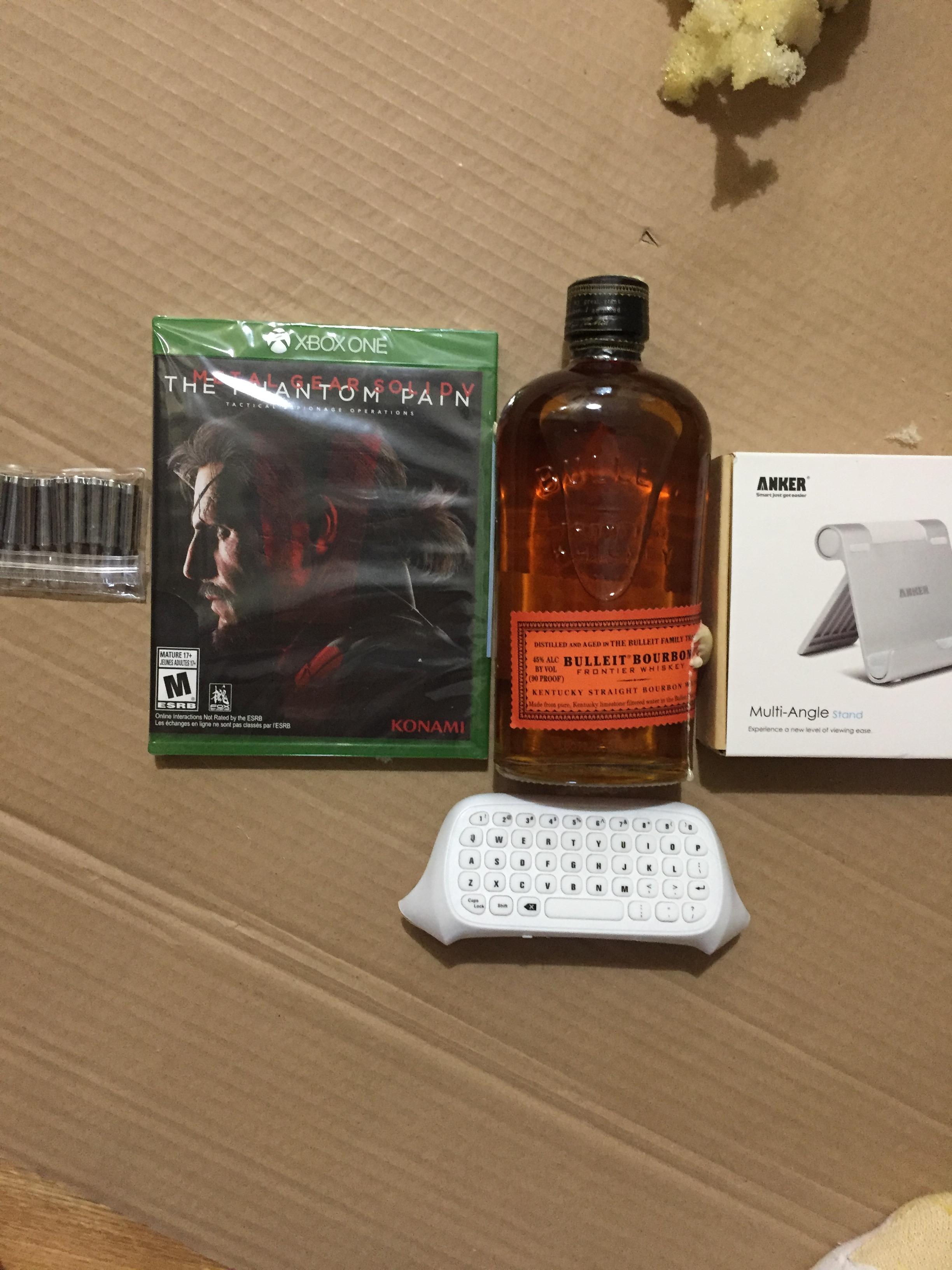 The full haul. The xbox one keyboard I had received in an earlier shipment direct from amazon.
