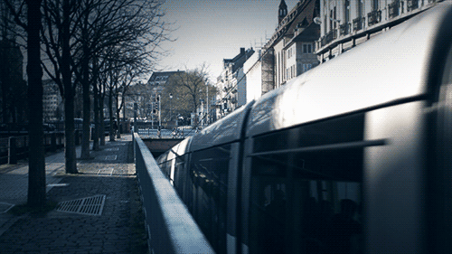gifs - train moving from underground