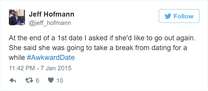 People Tweet About Their Worst First Date