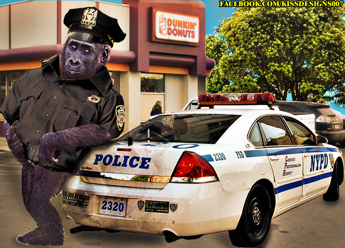 Dunkin Donuts Ape Cop