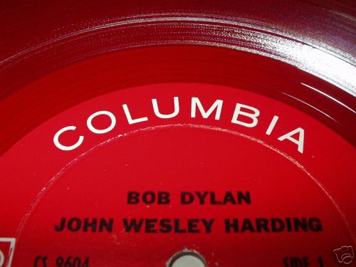 #9 Bob Dylan RED VINYL $11K