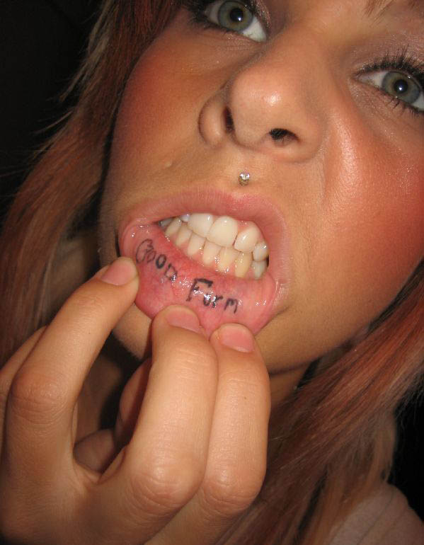 Internet  Lip tattoos Inner lip tattoo Inside lip tattoos