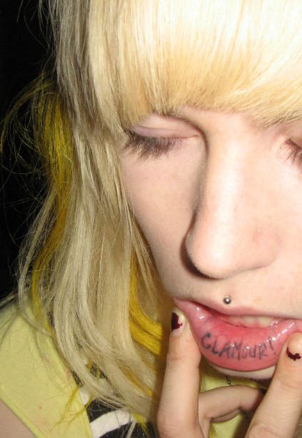 Babes with Lip Tattoos