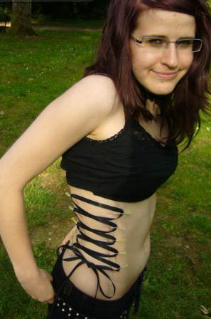 Chicks with Corset Piercings