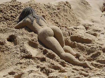 dammn might be made of sand but still looks hot