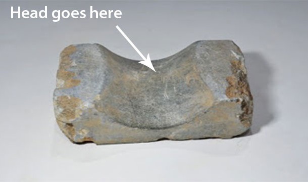 ancient egyptian pillows - Head goes here
