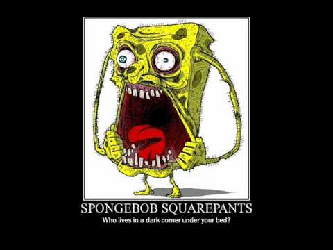 lives in a dark corner under your bed - 00 Spongebob Squarepants Who lives in a dark comer under your bed?