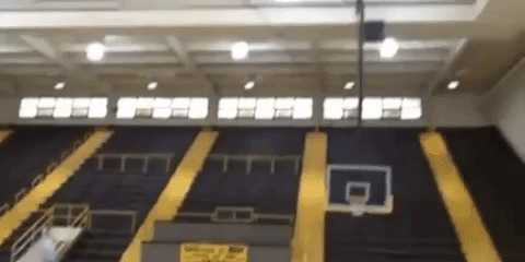 people are awesome basketball throw from afar