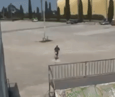 people are awesome gif football trick on a skateboarding ramp