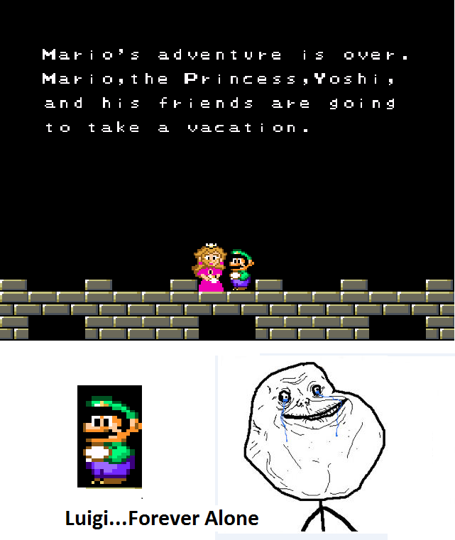 God damn Mario gets the girl, the credit and a vacation.