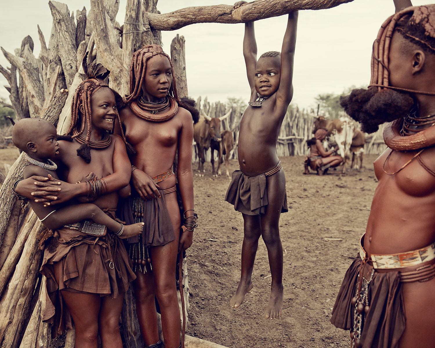 Naked tribe family