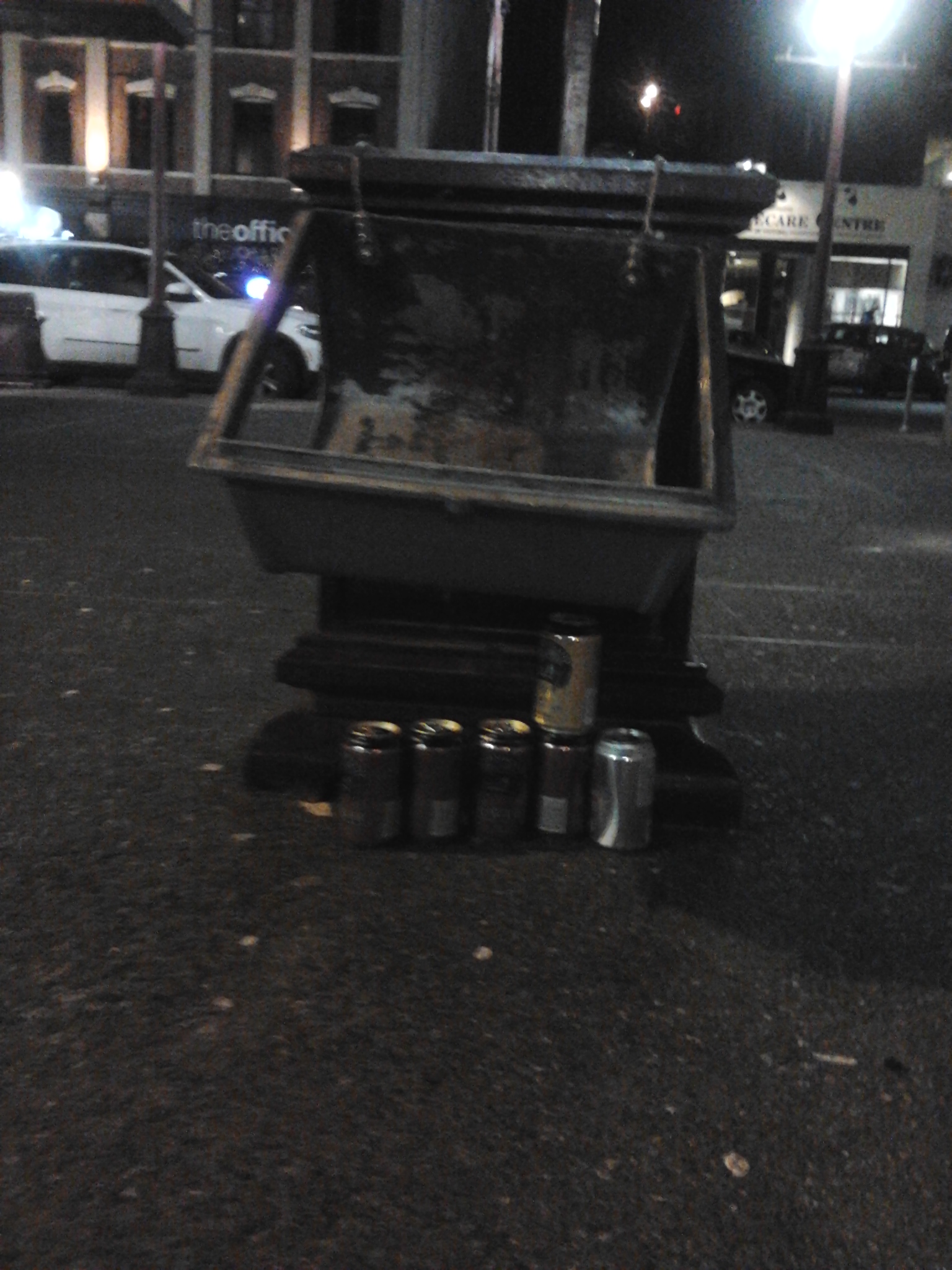 So I go though the trouble of neatly stacking some cans next to a garbage can by my place for the homeless people that collect them. I come out ten minutes later some homeless guy had flipped open the can left it open and completely missed the neatly stacked cans. Fucking stupid homeless!