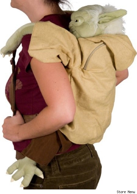 backpack, yoda