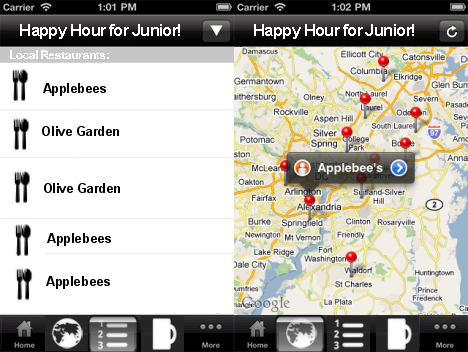 This new beverage app gives you the alcohol content of your childs drink. The app shows a list of local restaurants based on your location and then, displays the available kid drinks along with alcohol content ABV. Via Fakeroo.com