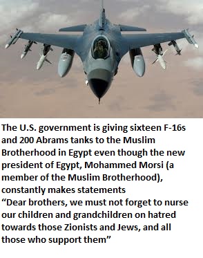 f 16 fighting falcon - The U.S. government is giving sixteen F165 and 200 Abrams tanks to the Muslim Brotherhood in Egypt even though the new president of Egypt, Mohammed Morsi a member of the Muslim Brotherhood, constantly makes statements "Dear brothers