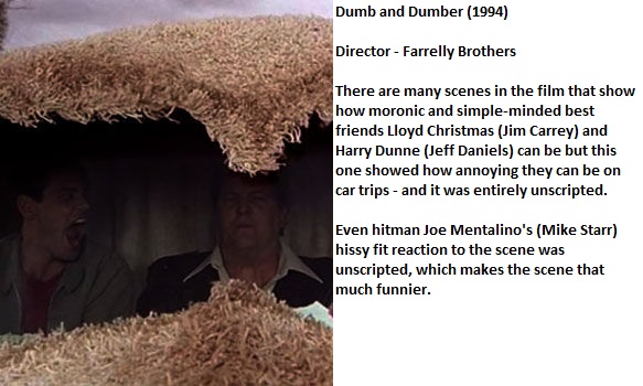 human - Dumb and Dumber 1994 Director Farrelly Brothers There are many scenes in the film that show how moronic and simpleminded best friends Lloyd Christmas Jim Carrey and Harry Dunne Jeff Daniels can be but this one showed how annoying they can be on ca